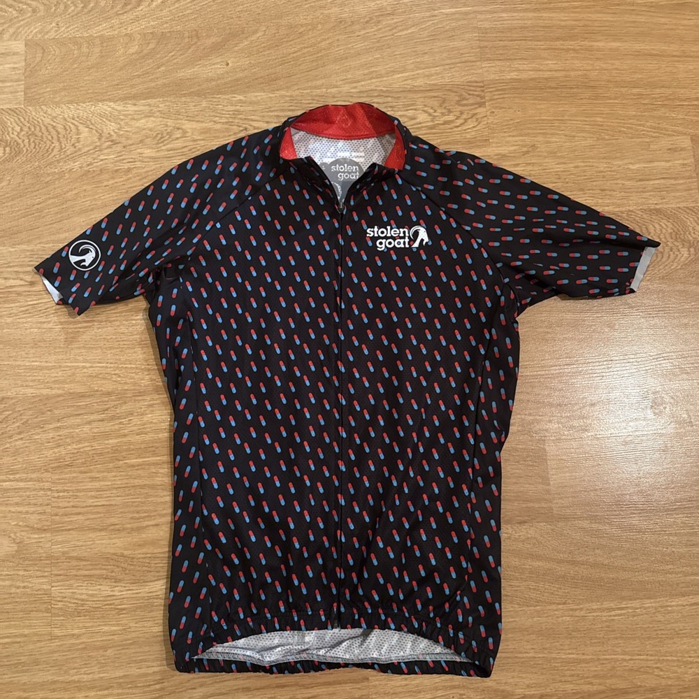 Stolen Goat Bodyline / Ibex Cycling Jersey Men's Large Multicolor Short Sleeve